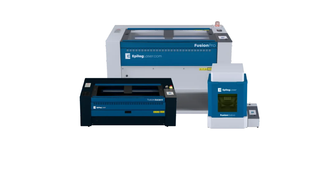 Over Epilog Laser. Fusion Pro, Fusion Galvo G100 en Fusion Ascent.
