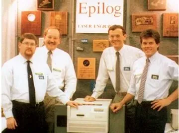 Epilog Laser team in 1988