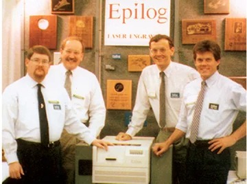 Epilog Laser team in 1988