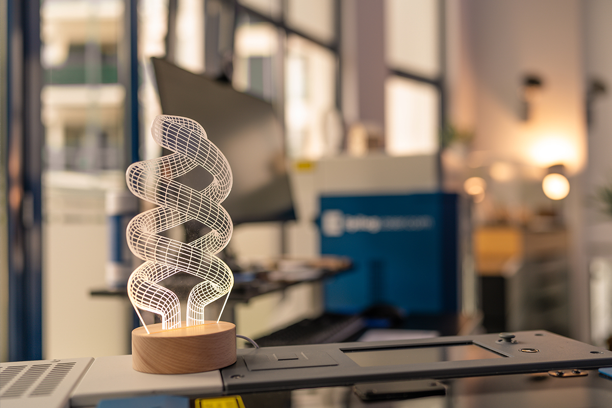 Gegraveerd acryl voor prototyping