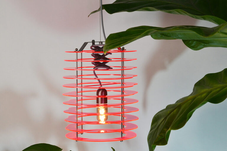 Hanglamp acryl gesneden lamp Goof Mosmans