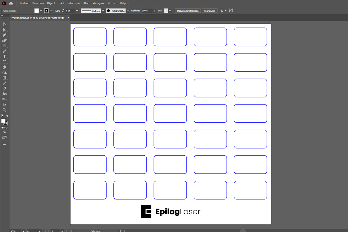 Een ontwerp voor type plaatjes in Illustrator