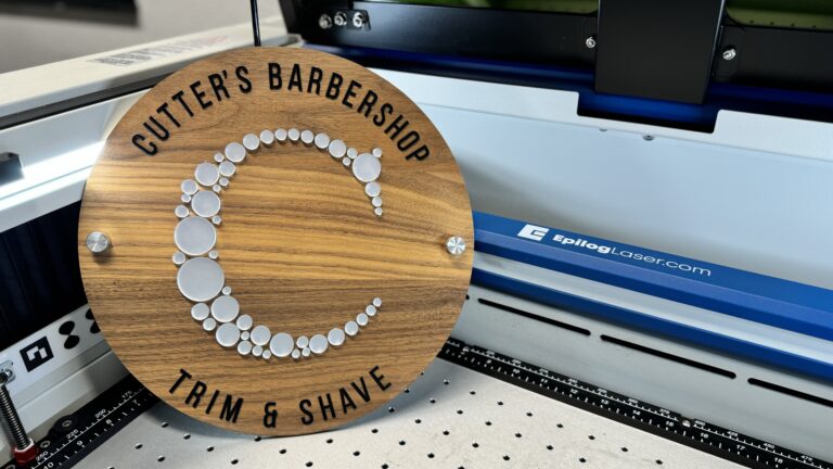 Epilog Laser snijden logo bord