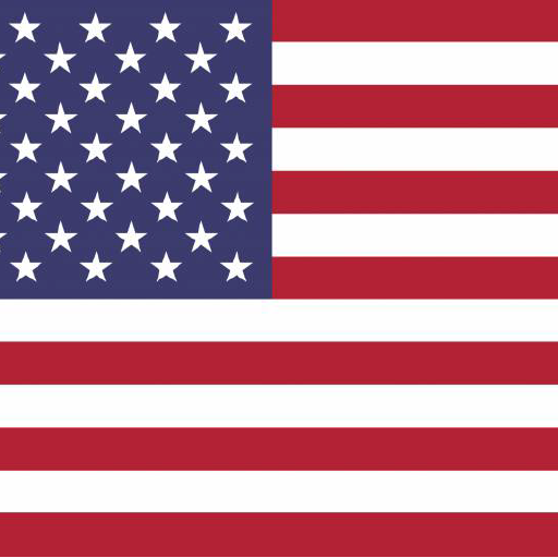 Hoofdkantoor Epilog Laser in VS, Amerikaanse vlag.
