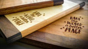 Hout gegraveerde boordplanken met Fusion Ascent
